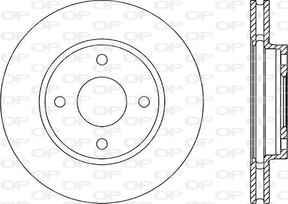 Open Parts BDA1184.20 - Bremžu diski autodraugiem.lv