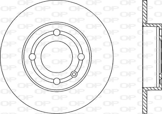 Open Parts BDA1849.10 - Bremžu diski autodraugiem.lv