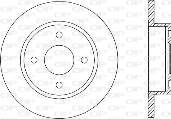 Open Parts BDA1395.10 - Bremžu diski autodraugiem.lv