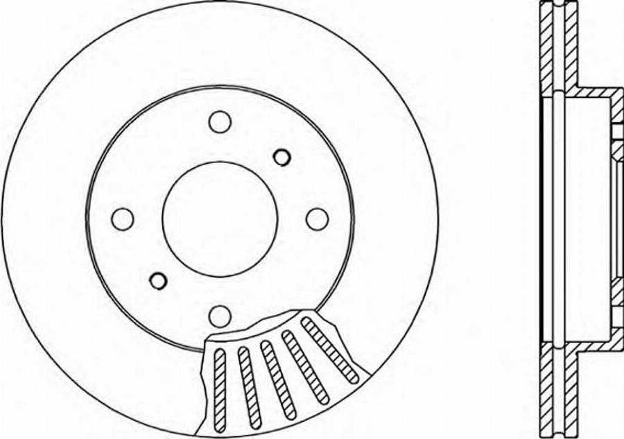 Open Parts BDA1386.20 - Bremžu diski autodraugiem.lv