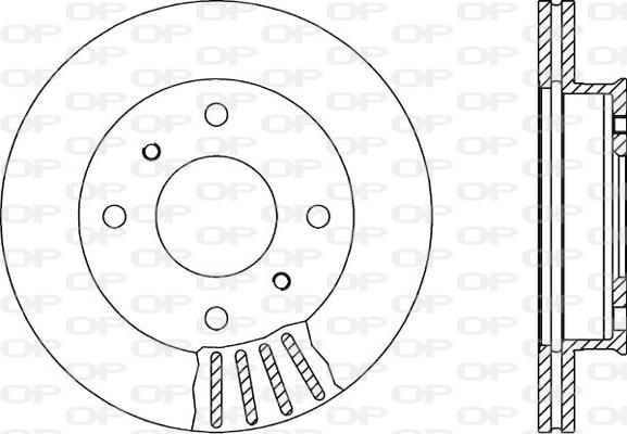 Open Parts BDA1388.20 - Bremžu diski autodraugiem.lv