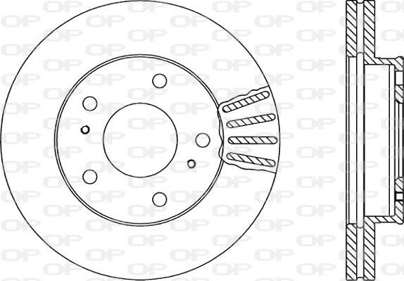 Open Parts BDA1709.20 - Bremžu diski autodraugiem.lv