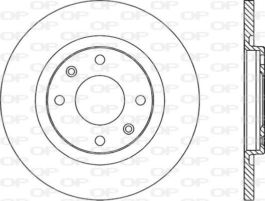 Open Parts BDA1717.10 - Bremžu diski autodraugiem.lv