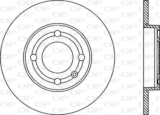 Open Parts BDA1733.10 - Bremžu diski autodraugiem.lv