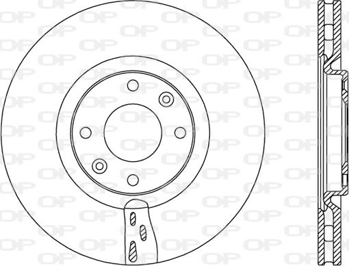 Open Parts BDA2453.20 - Bremžu diski autodraugiem.lv