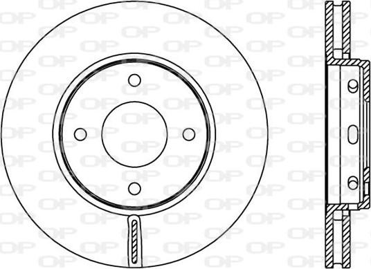 Open Parts BDA2403.20 - Bremžu diski autodraugiem.lv