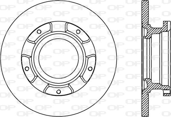 Open Parts BDA2411.10 - Bremžu diski autodraugiem.lv