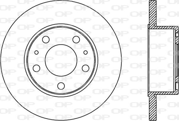 Open Parts BDA2437.10 - Bremžu diski autodraugiem.lv