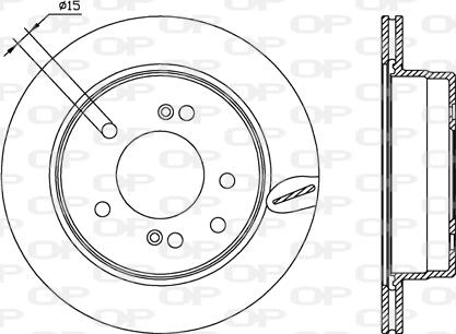 Open Parts BDA2557.20 - Bremžu diski autodraugiem.lv