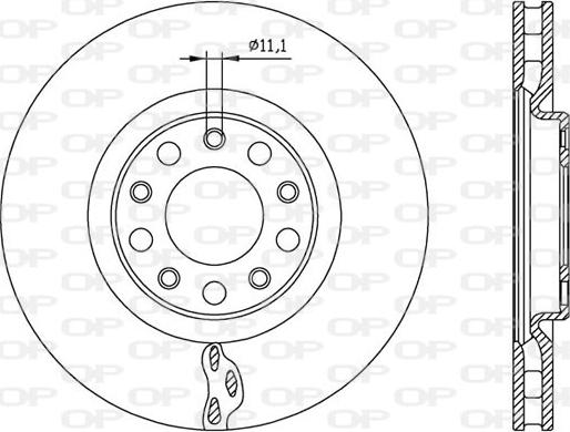 Open Parts BDA2561.20 - Bremžu diski autodraugiem.lv