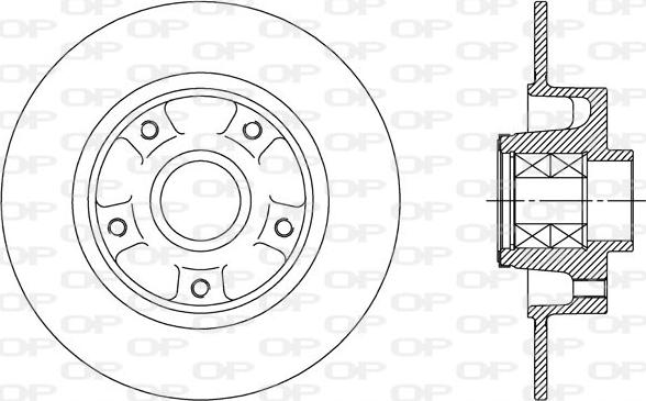 Open Parts BDA2512.30 - Bremžu diski autodraugiem.lv