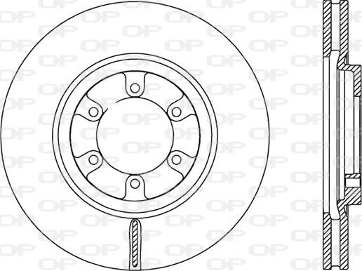 Open Parts BDA2585.20 - Bremžu diski autodraugiem.lv