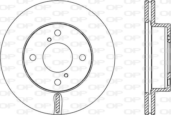 Open Parts BDA2586.20 - Bremžu diski autodraugiem.lv