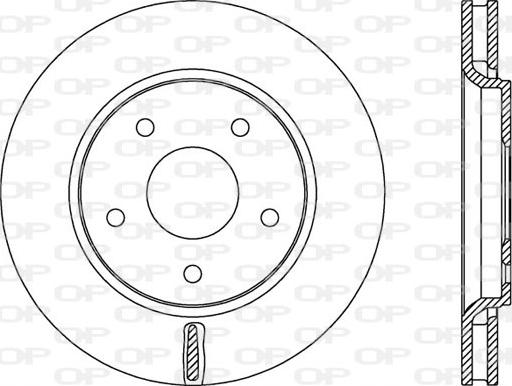 Open Parts BDA2534.20 - Bremžu diski autodraugiem.lv