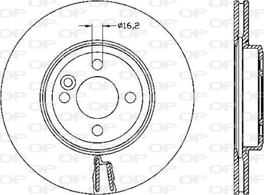 Open Parts BDA2530.20 - Bremžu diski autodraugiem.lv