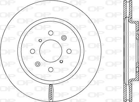 Open Parts BDA2659.20 - Bremžu diski autodraugiem.lv