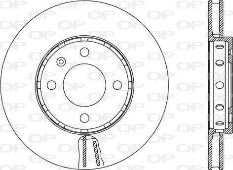 Open Parts BDA2663.20 - Bremžu diski autodraugiem.lv