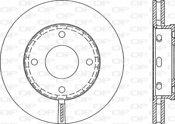 Open Parts BDA2055.20 - Bremžu diski autodraugiem.lv