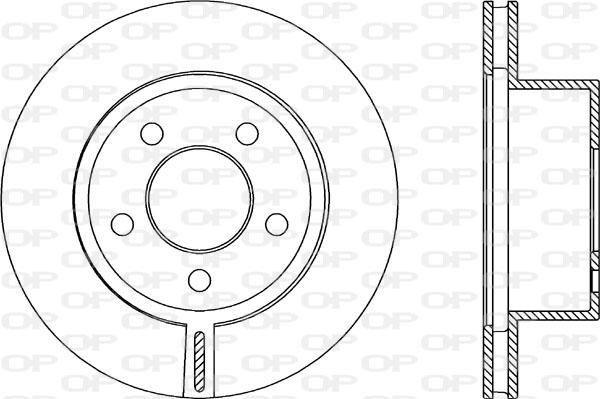 Open Parts BDA2089.20 - Bremžu diski autodraugiem.lv