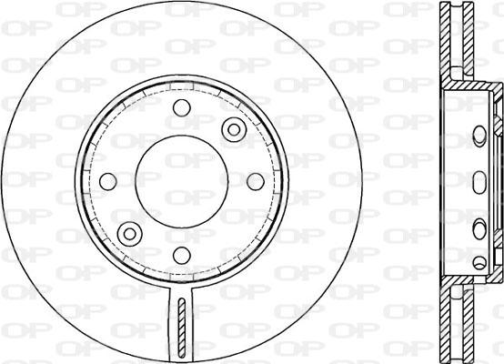 Open Parts BDA2070.20 - Bremžu diski autodraugiem.lv