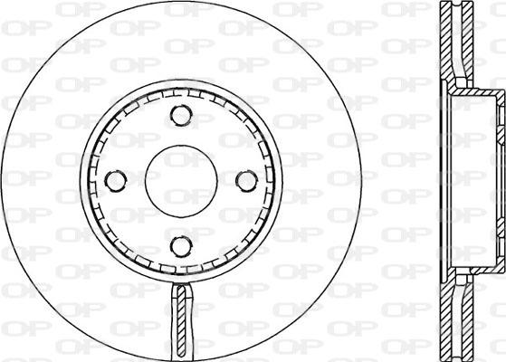 Open Parts BDA2155.20 - Bremžu diski autodraugiem.lv