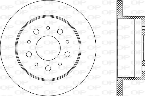 Open Parts BDA2176.10 - Bremžu diski autodraugiem.lv