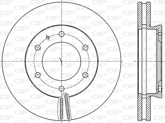 Open Parts BDA2855.20 - Bremžu diski autodraugiem.lv