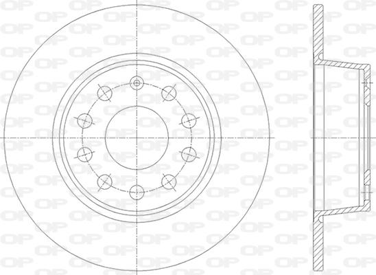 Open Parts BDA2865.10 - Bremžu diski autodraugiem.lv