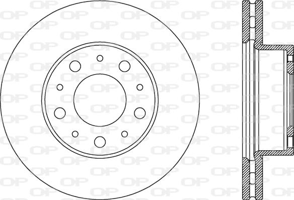 Open Parts BDA2801.20 - Bremžu diski autodraugiem.lv