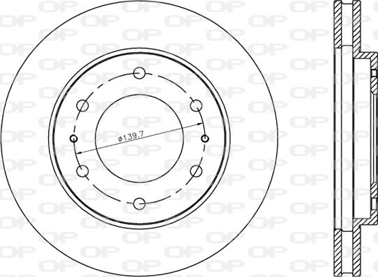 Open Parts BDA2803.20 - Bremžu diski autodraugiem.lv