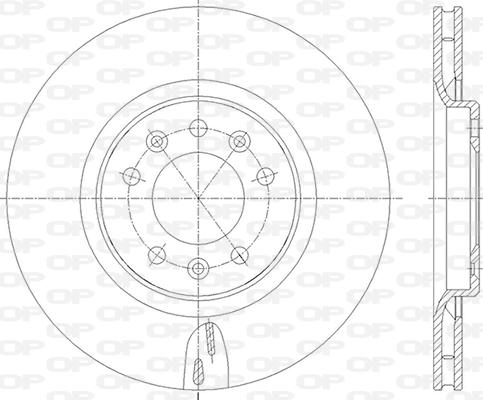 Open Parts BDA2836.20 - Bremžu diski autodraugiem.lv