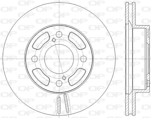 Open Parts BDA2825.20 - Bremžu diski autodraugiem.lv