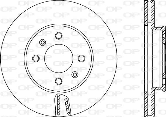 Open Parts BDA2350.20 - Bremžu diski autodraugiem.lv