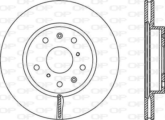 Open Parts BDA2367.20 - Bremžu diski autodraugiem.lv