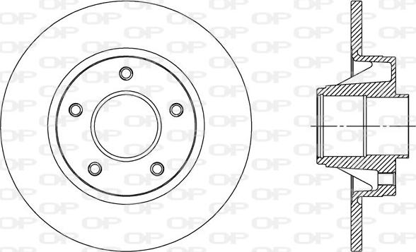 Open Parts BDA2305.10 - Bremžu diski autodraugiem.lv