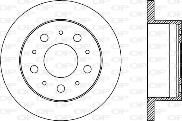 Open Parts BDA2385.10 - Bremžu diski autodraugiem.lv