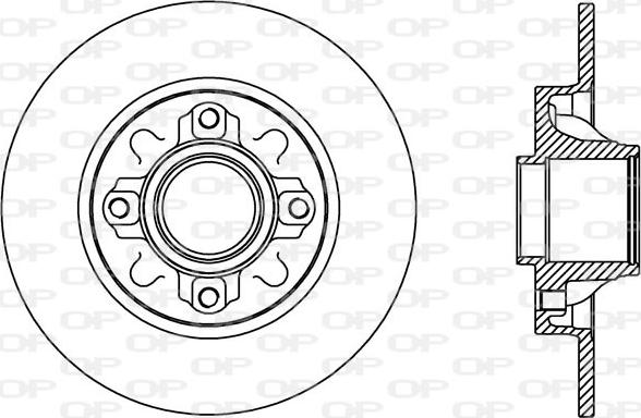 Open Parts BDA2388.10 - Bremžu diski autodraugiem.lv