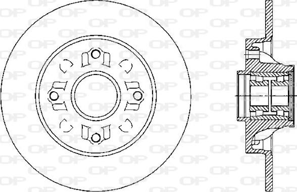 Open Parts BDA2388.30 - Bremžu diski autodraugiem.lv