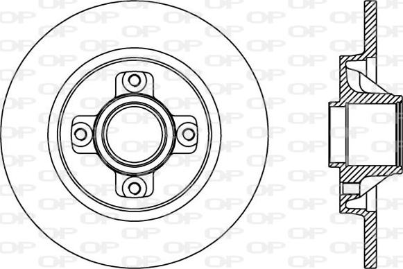 Open Parts BDA2387.10 - Bremžu diski autodraugiem.lv