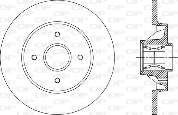 Open Parts BDA2387.30 - Bremžu diski autodraugiem.lv