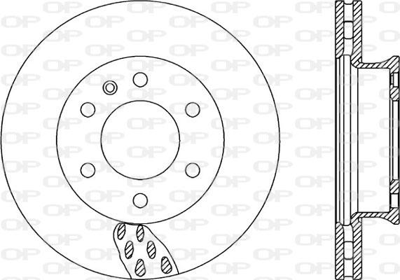 Open Parts BDA2324.20 - Bremžu diski autodraugiem.lv