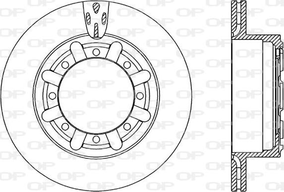 Open Parts BDA2320.20 - Bremžu diski autodraugiem.lv