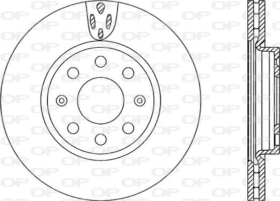 Open Parts BDA2258.20 - Bremžu diski autodraugiem.lv