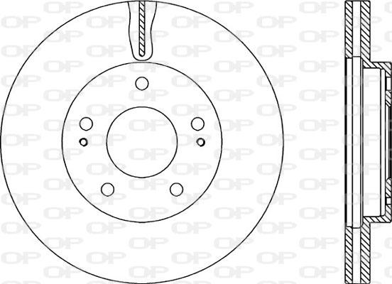 Open Parts BDA2205.20 - Bremžu diski autodraugiem.lv