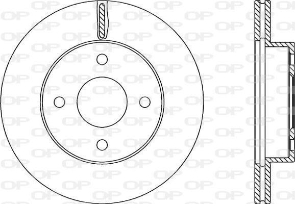 Open Parts BDA2216.20 - Bremžu diski autodraugiem.lv