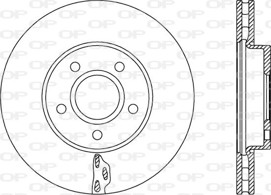 Open Parts BDA2739.20 - Bremžu diski autodraugiem.lv