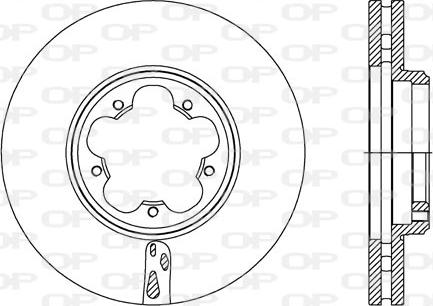 Open Parts BDA2738.20 - Bremžu diski autodraugiem.lv