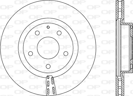 Open Parts BDA2729.20 - Bremžu diski autodraugiem.lv