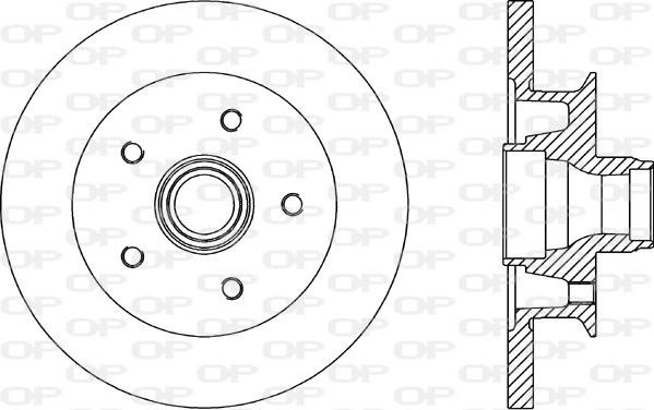 Open Parts BDR1581.10 - Bremžu diski autodraugiem.lv