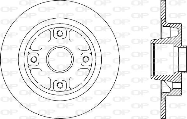 Open Parts BDR1607.10 - Bremžu diski autodraugiem.lv